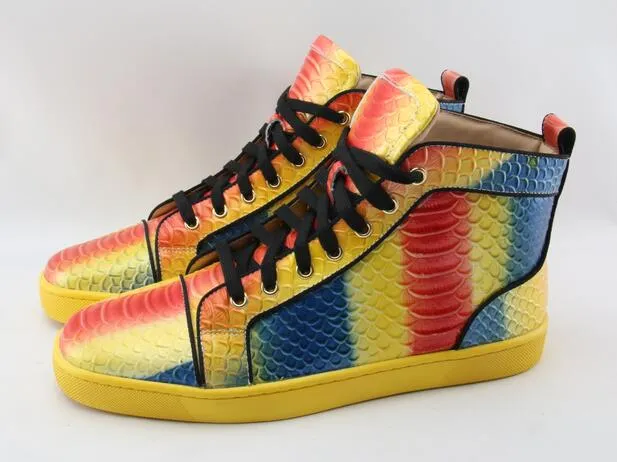 HIGH TOP SNAKESKIN "RAINBOW"
