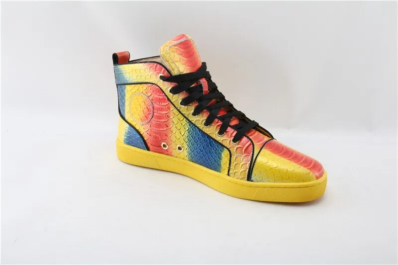 HIGH TOP SNAKESKIN "RAINBOW"