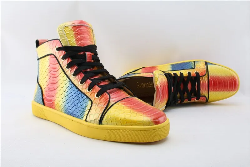 HIGH TOP SNAKESKIN "RAINBOW"