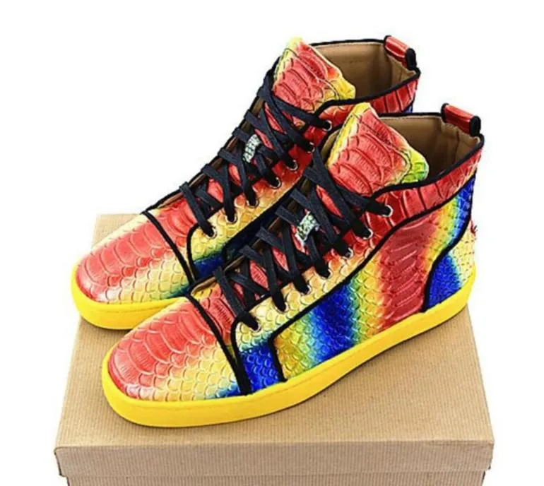 HIGH TOP SNAKESKIN "RAINBOW"