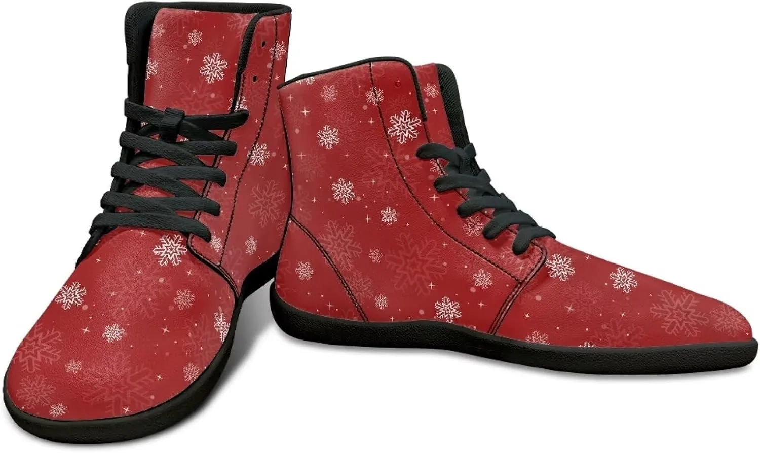 High Top Sneakers Women's Minimalist Barefoot Shoes | Zero Drop Sole | Wide Width Fashion Sneaker Size 36-48