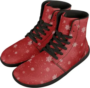 High Top Sneakers Women's Minimalist Barefoot Shoes | Zero Drop Sole | Wide Width Fashion Sneaker Size 36-48