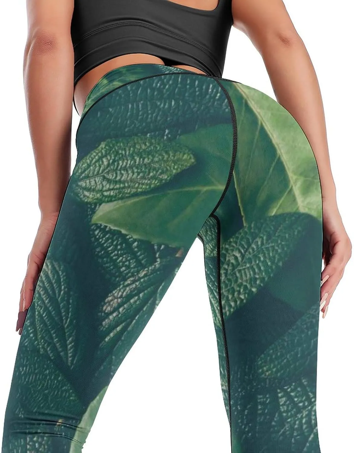 High Waist Yoga Pants, Women Tummy Control Leggings Athletic Tights (S-2XL)