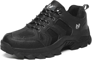 Hiking Boots Mens Walking Shoes Lightweight Trekking Low Casual Outdoor Mountain Trainers Lace-up Sneakers