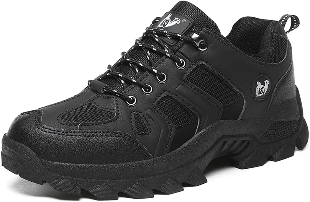 Hiking Boots Mens Walking Shoes Lightweight Trekking Low Casual Outdoor Mountain Trainers Lace-up Sneakers