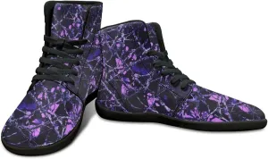 Howilath Camo Print Barefoot Running Shoes High Top Sneakers, Anti-Skid Zero Drop Sneaker Minimalist Shoes