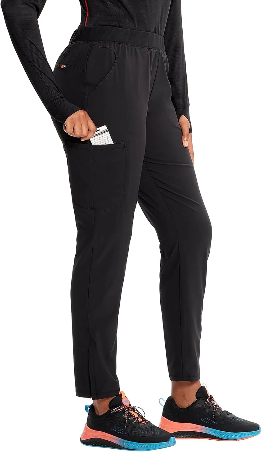 Infinity Cherokee Women's Pull-on Scrub Cargo Pants with Mid-Rise Tapered Leg and 5 Pockets IN120A