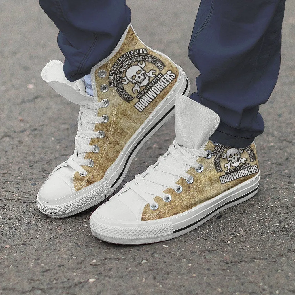 ironworkers ladies high top sneakers