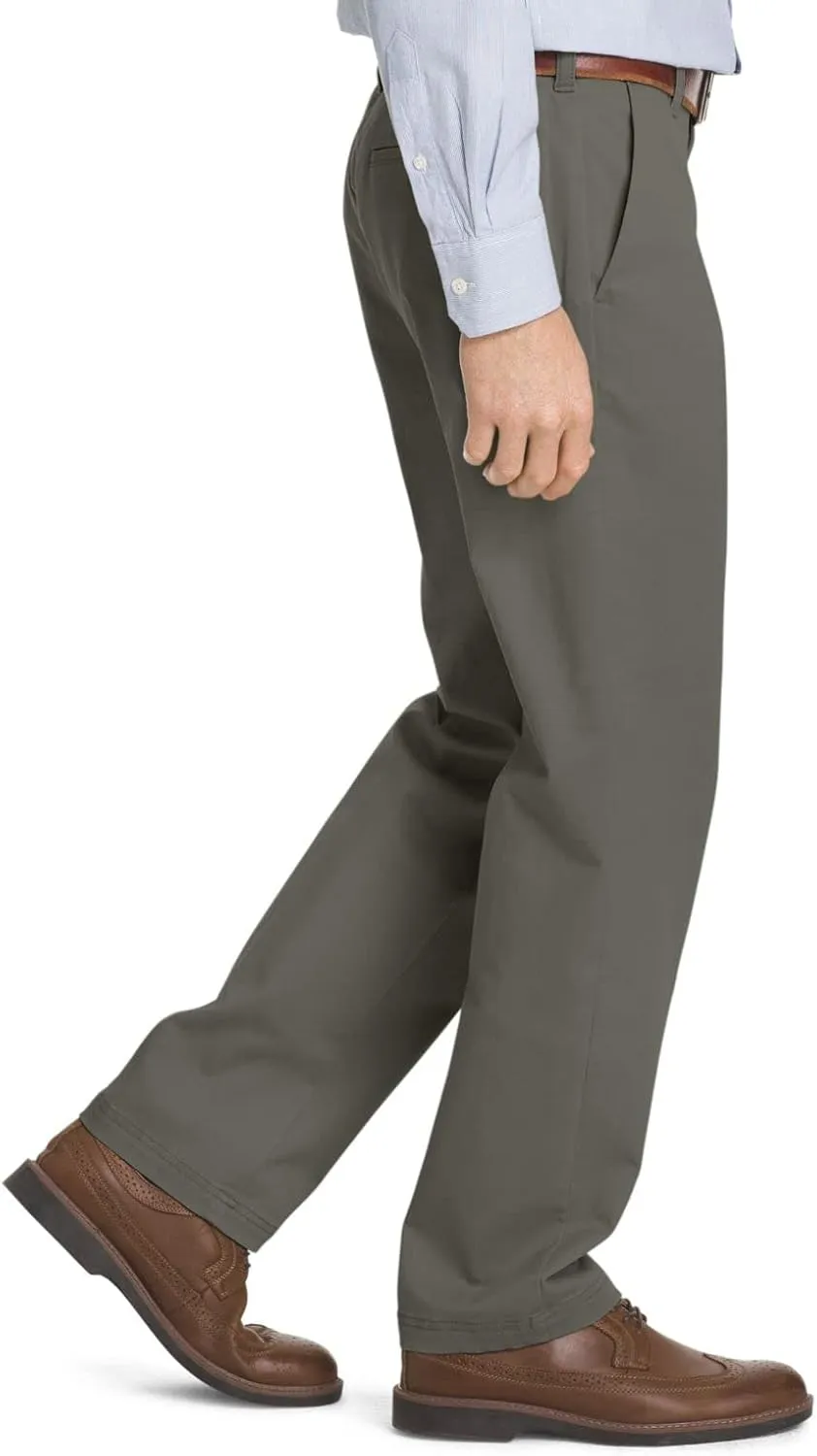 IZOD Men's Slim Fit Advantage Performance Stretch Flat Front Chino Pant