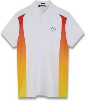 J Lindeberg Mens Freddy Regular Fit Golf Polo - White L