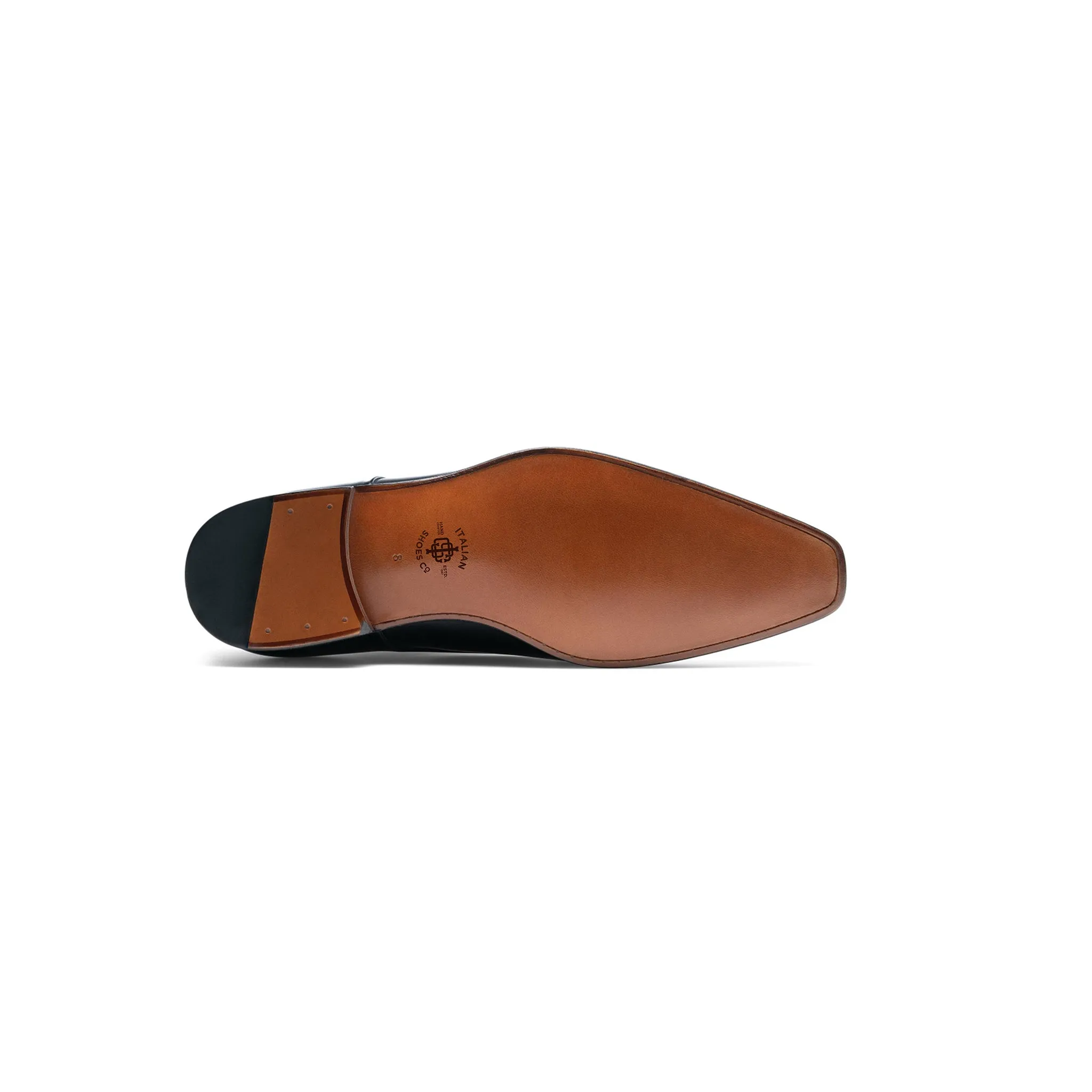 Jacoby Black Plain Toe Derby Shoes