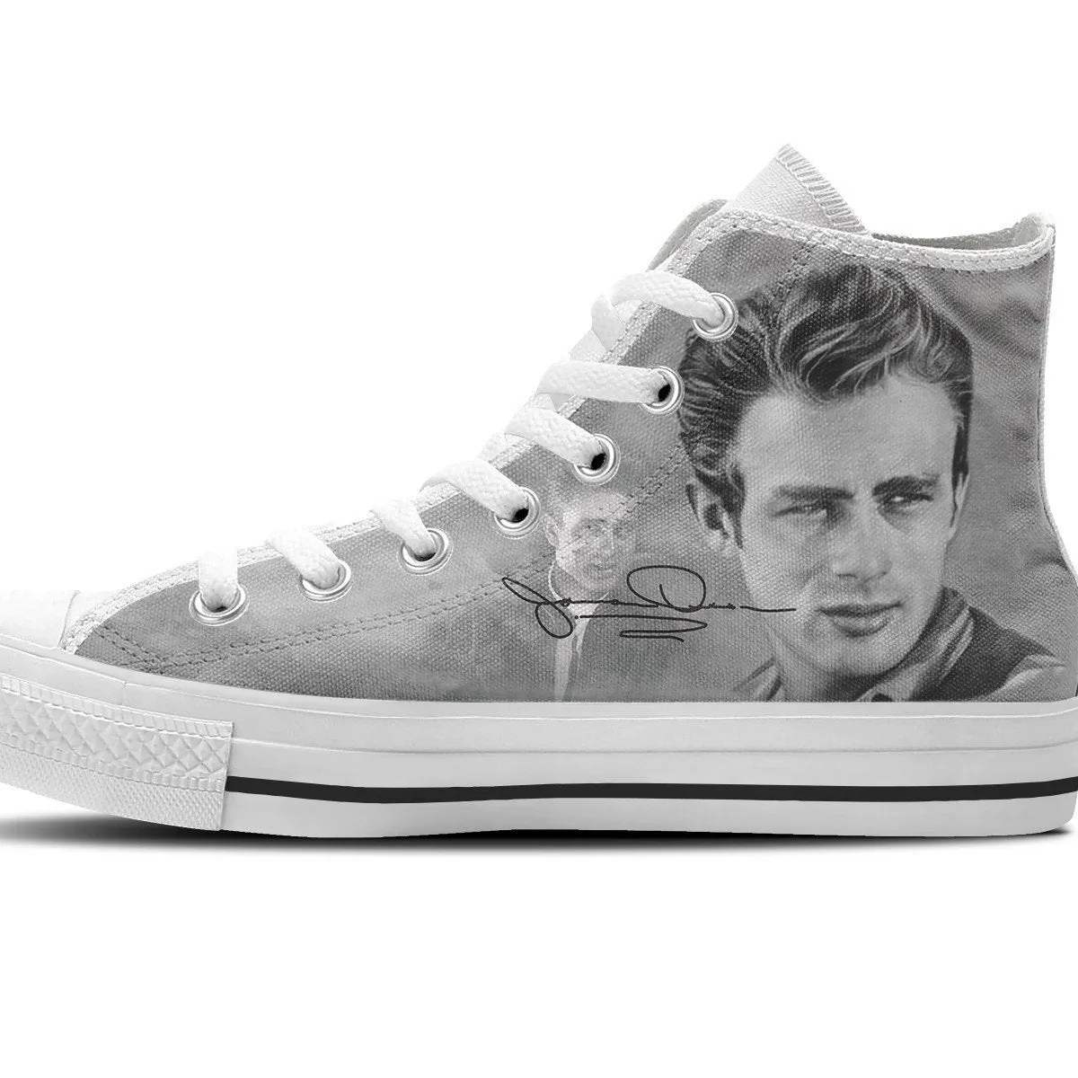 james dean mens high top sneakers