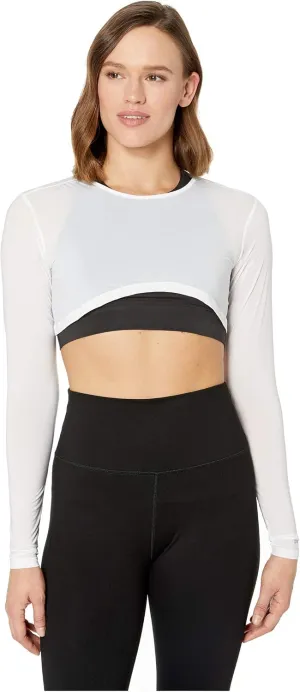 Jamie Sadock Sunsense® 35 SPF Lightweight Long Sleeve Crew Neck Crop Layering Top