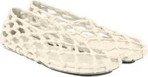 Jelly Mesh Ballet Flats for Women Woven Summer Beach Ballerina Flat Sandals Cute Comfortable Casual Slip on Mary Jane Shoes