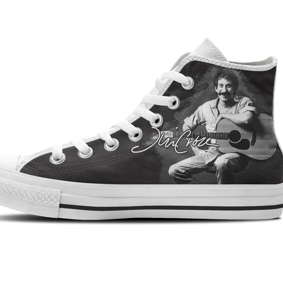 jim croce mens high top sneakers