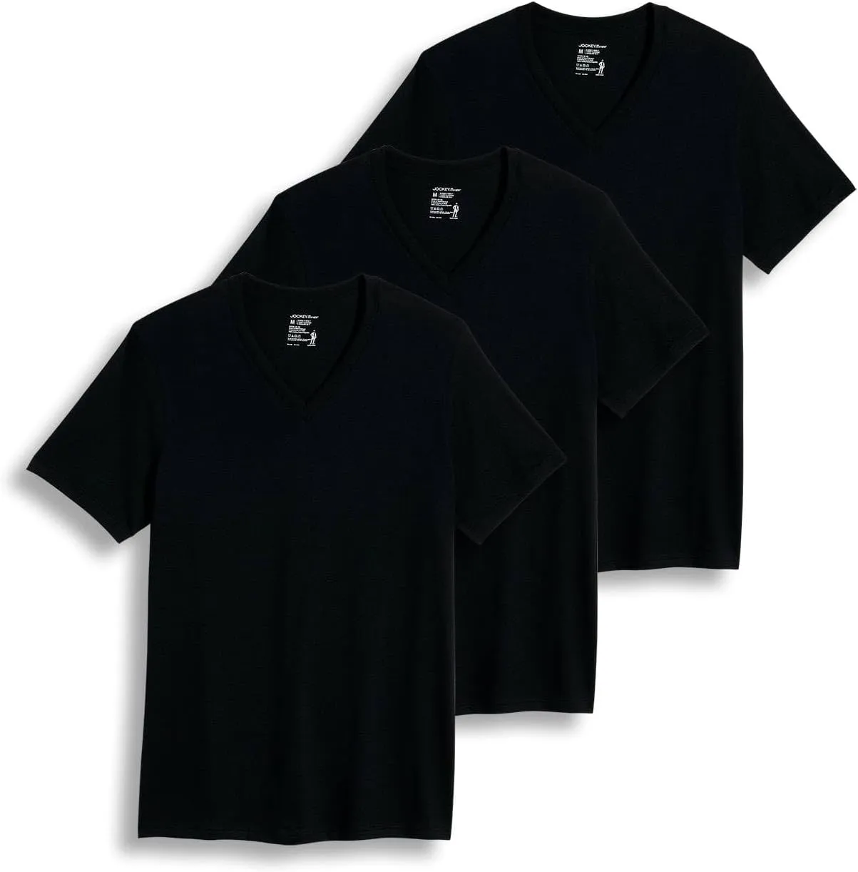 Jockey Men's Undershirt Classic V-Neck Undershirt - 3 Pack