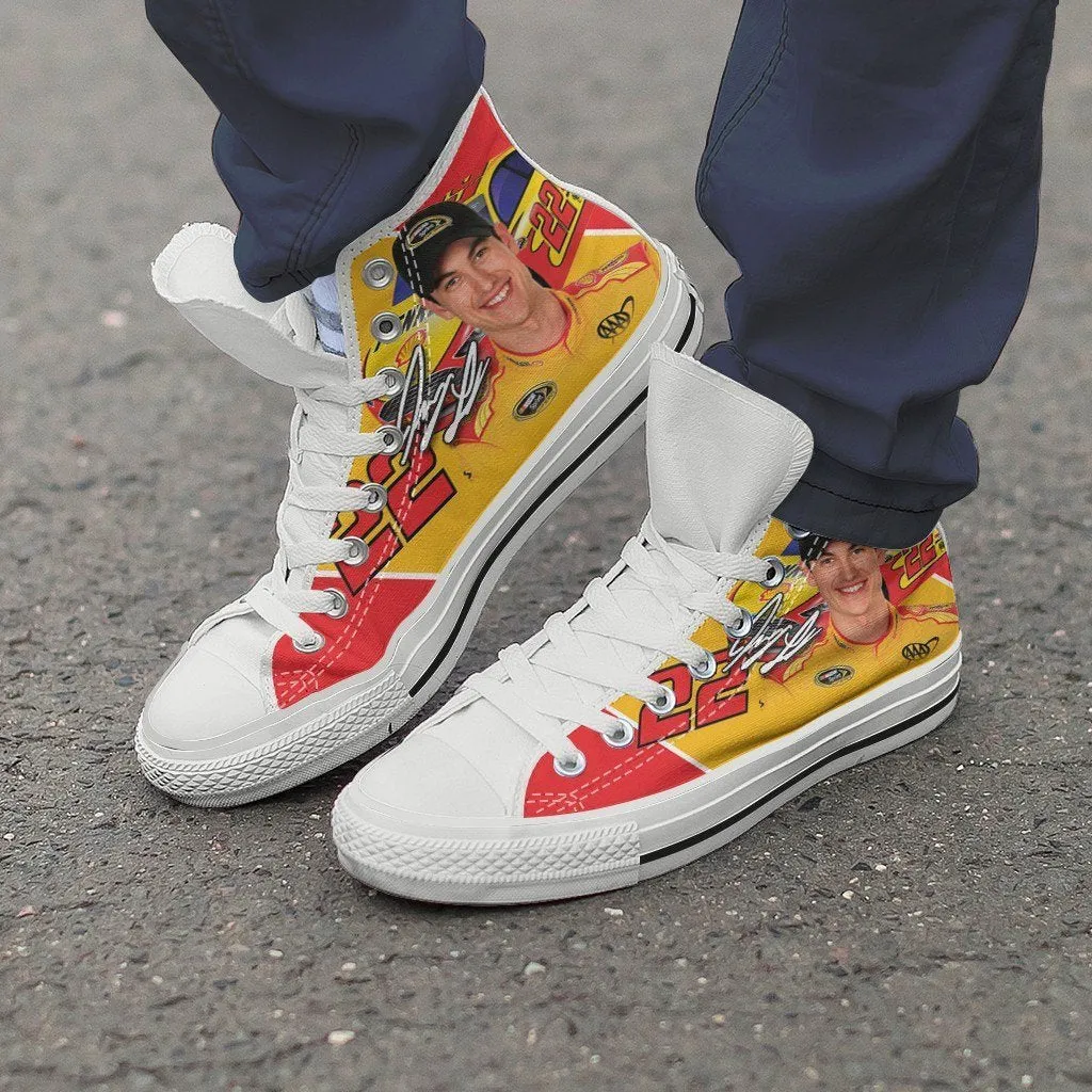 joey logano ladies high top sneakers