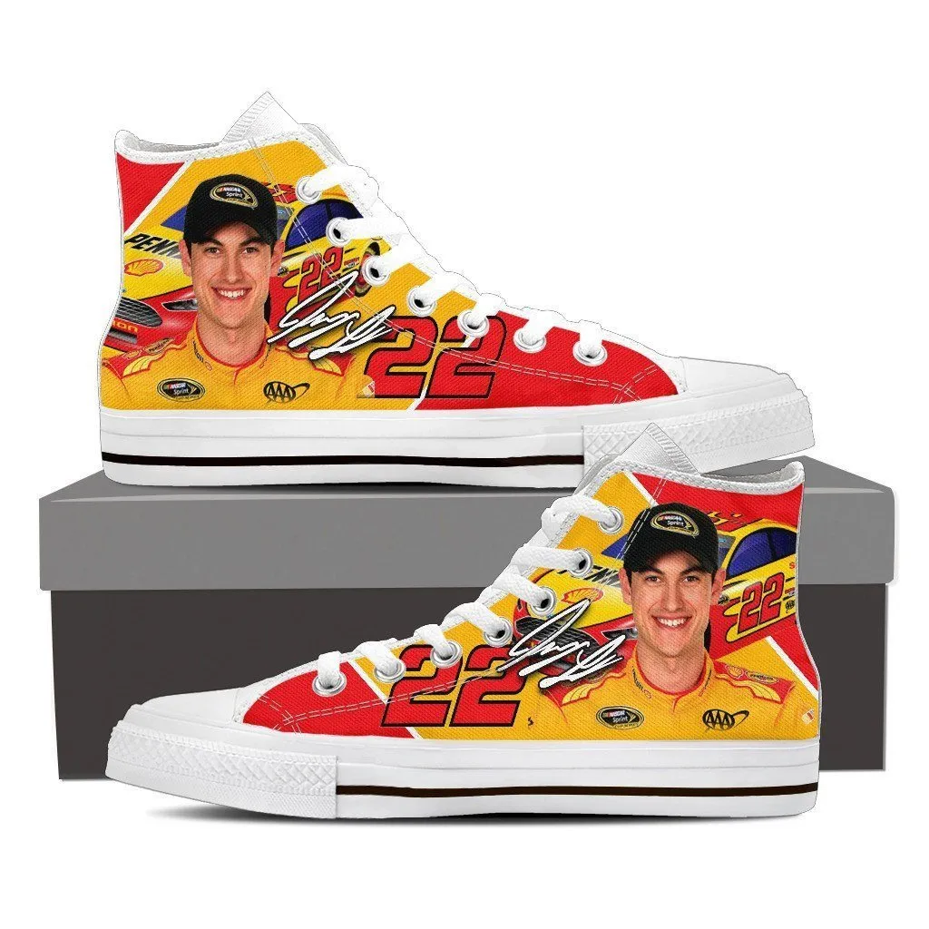 joey logano ladies high top sneakers