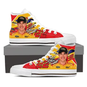 joey logano ladies high top sneakers