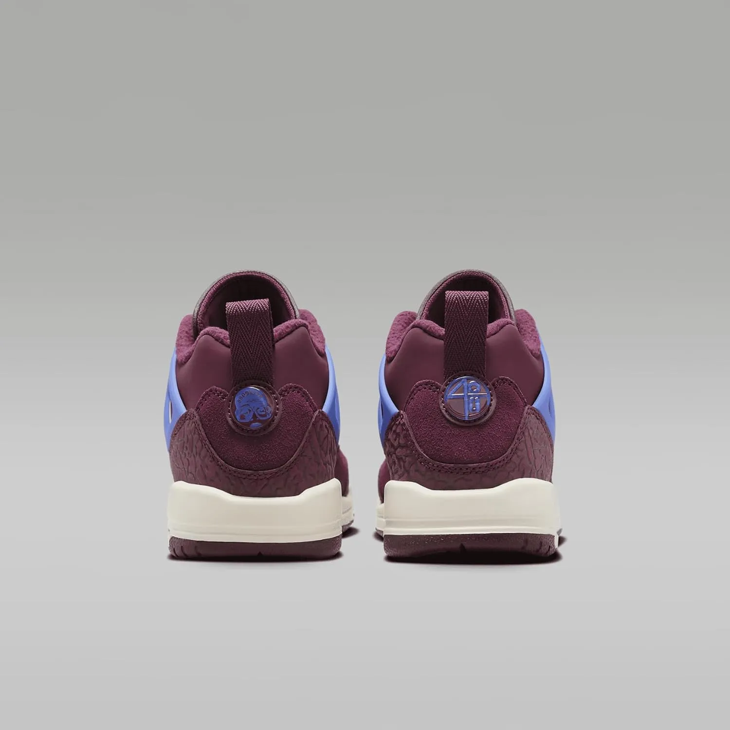 Jordan Spizike Low Big Kids' Shoes (FQ3950-641, Bordeaux/Sail/Hyper Royal)