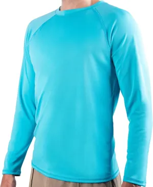 Kanu Surf Men's Rash Guard Long Sleeve Swim Shirts for Men SPF UPF 50 Sun Protection Fishing and Running Shirt