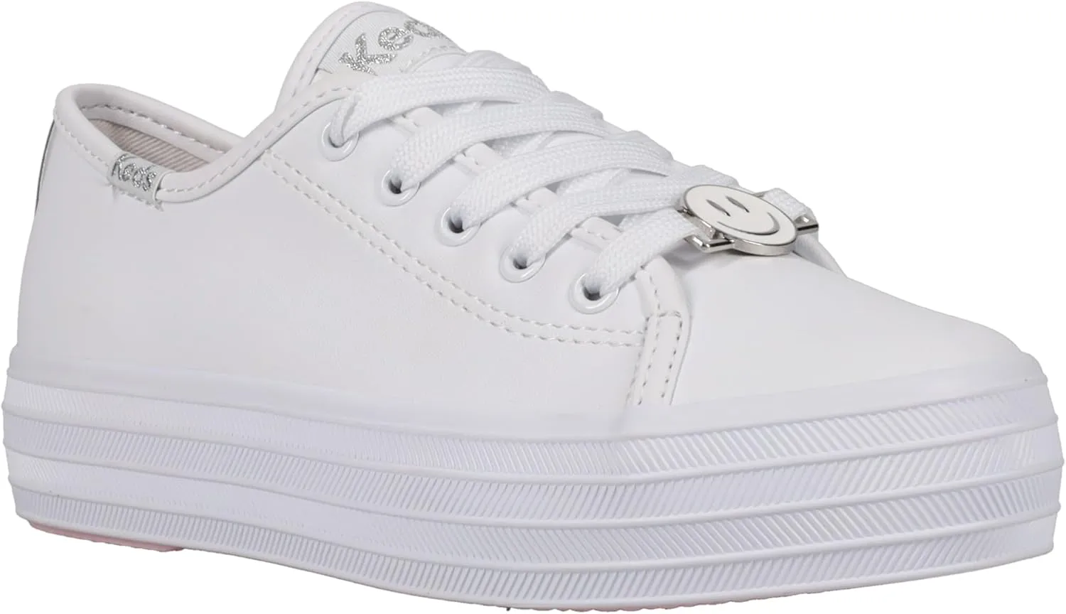 Keds Girl's Triple Up Charms White (Little Big Kid) Sneaker