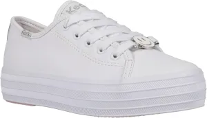Keds Girl's Triple Up Charms White (Little Big Kid) Sneaker