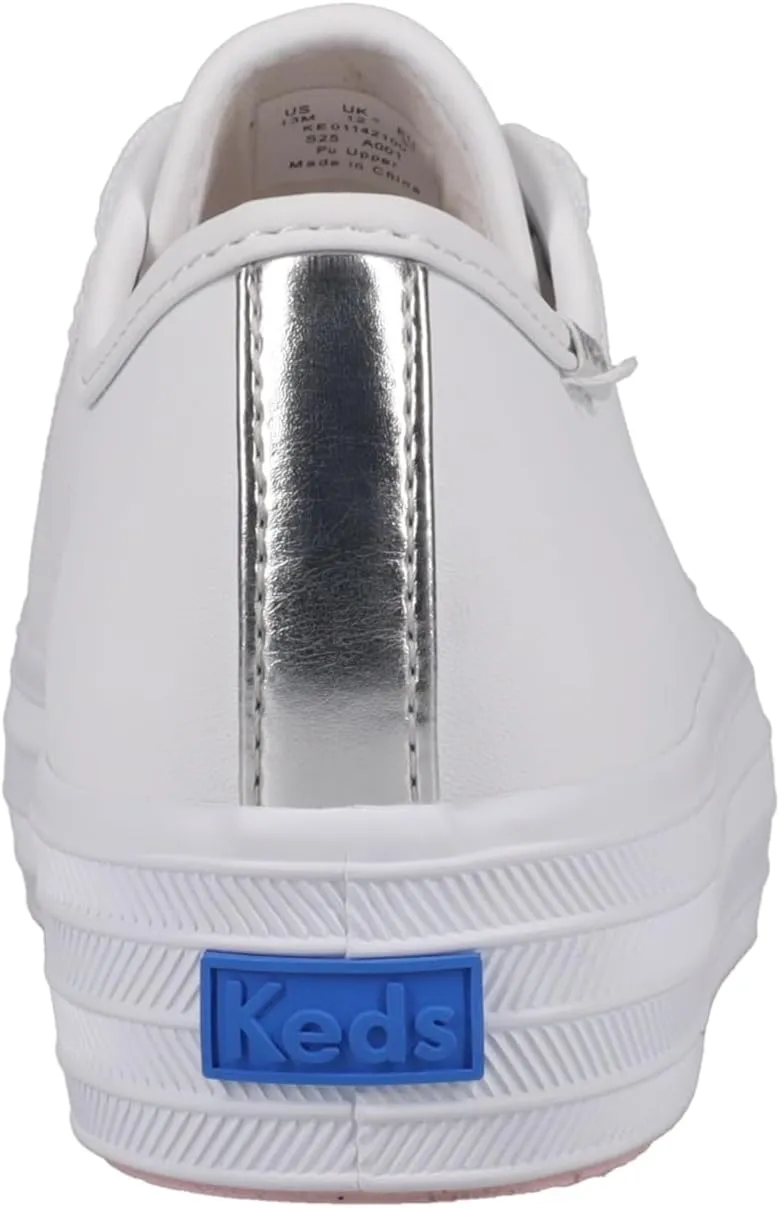 Keds Girl's Triple Up Charms White (Little Big Kid) Sneaker