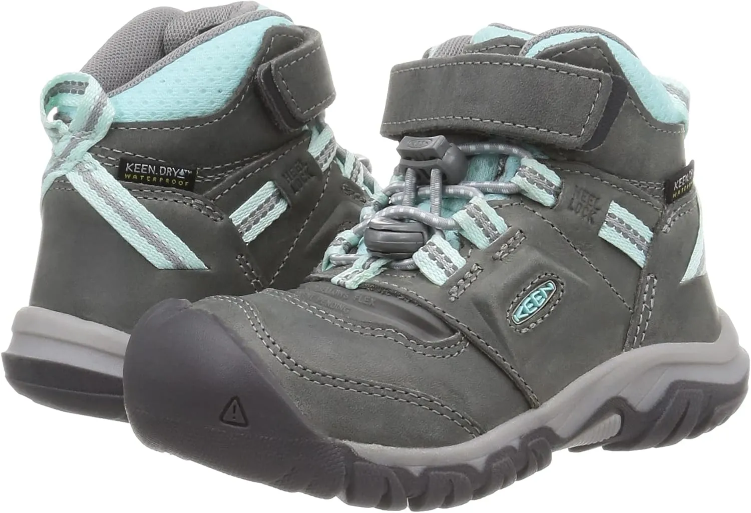 KEEN Unisex-Child Ridge Flex Mid Height Waterproof Leather Hiking Boots