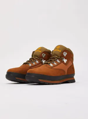 Kids Timberland Euro Hiker GS Golden Brown Black TB0A61UBF13 Snow Rain Boots