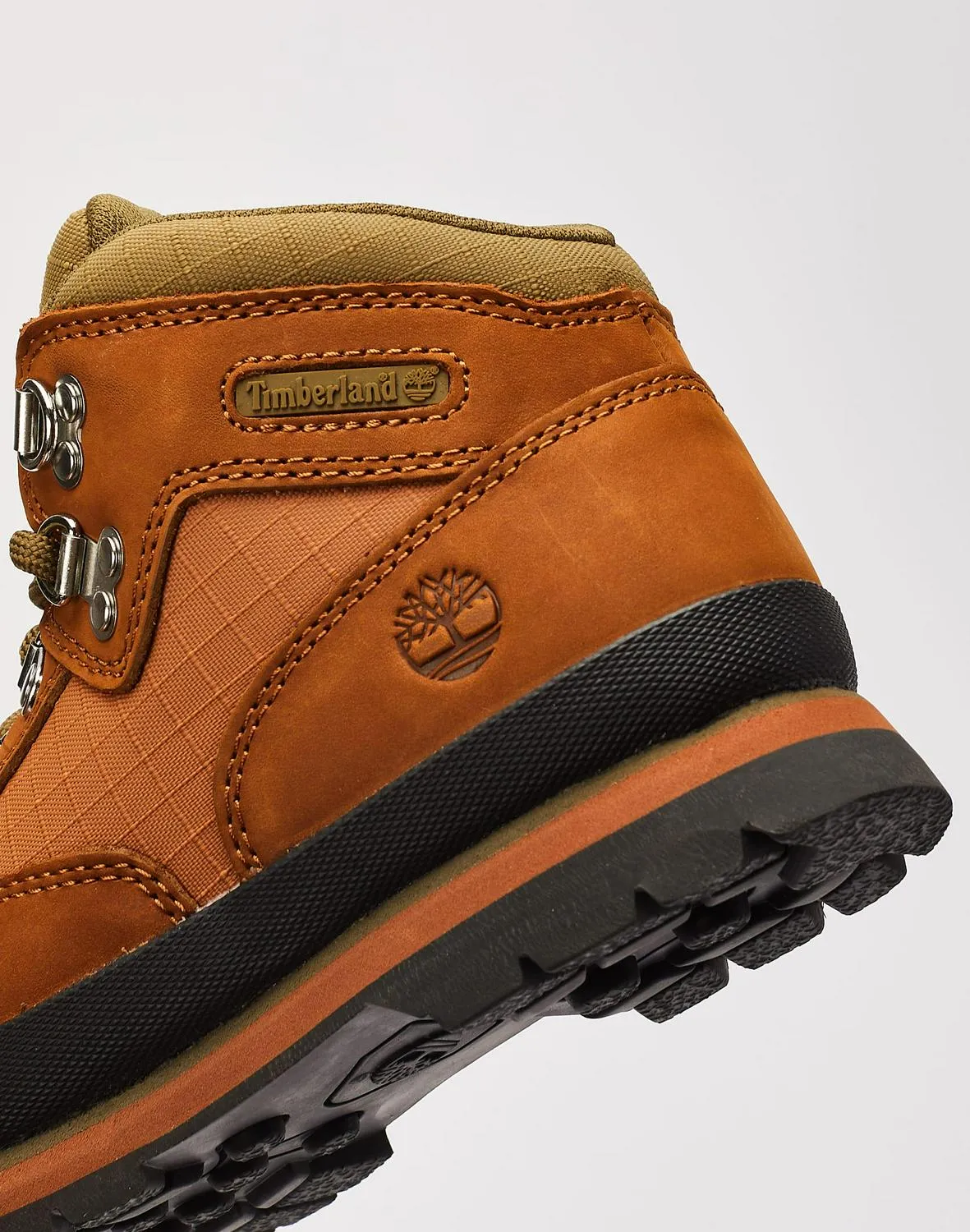 Kids Timberland Euro PS Golden Brown Black TB0A63M7F13 Snow Rain Boots