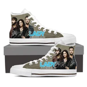 lady antebellum mens high top sneakers