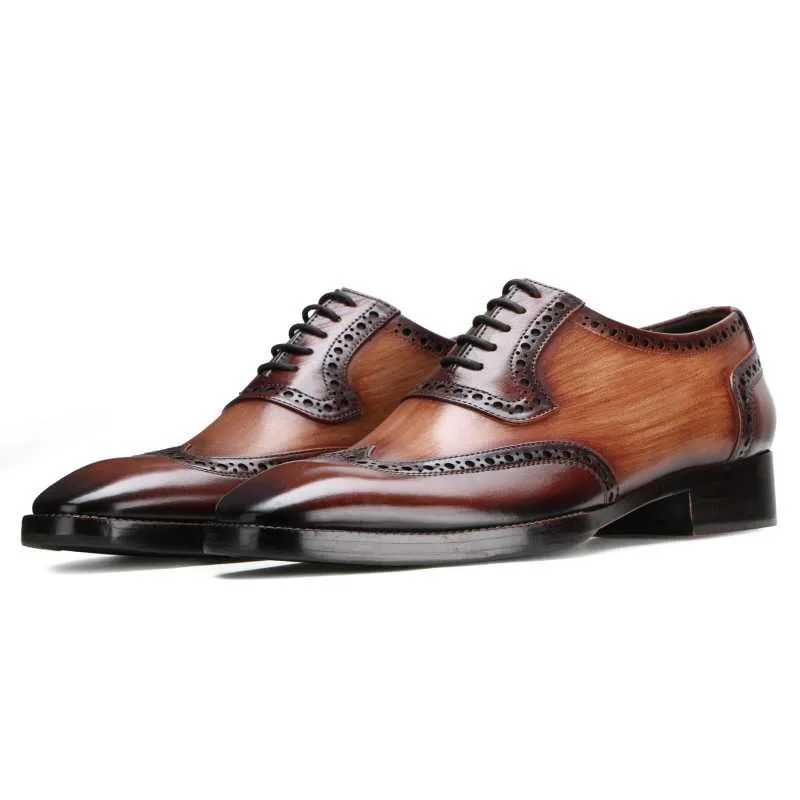 Lance Derby in dual-tone brown