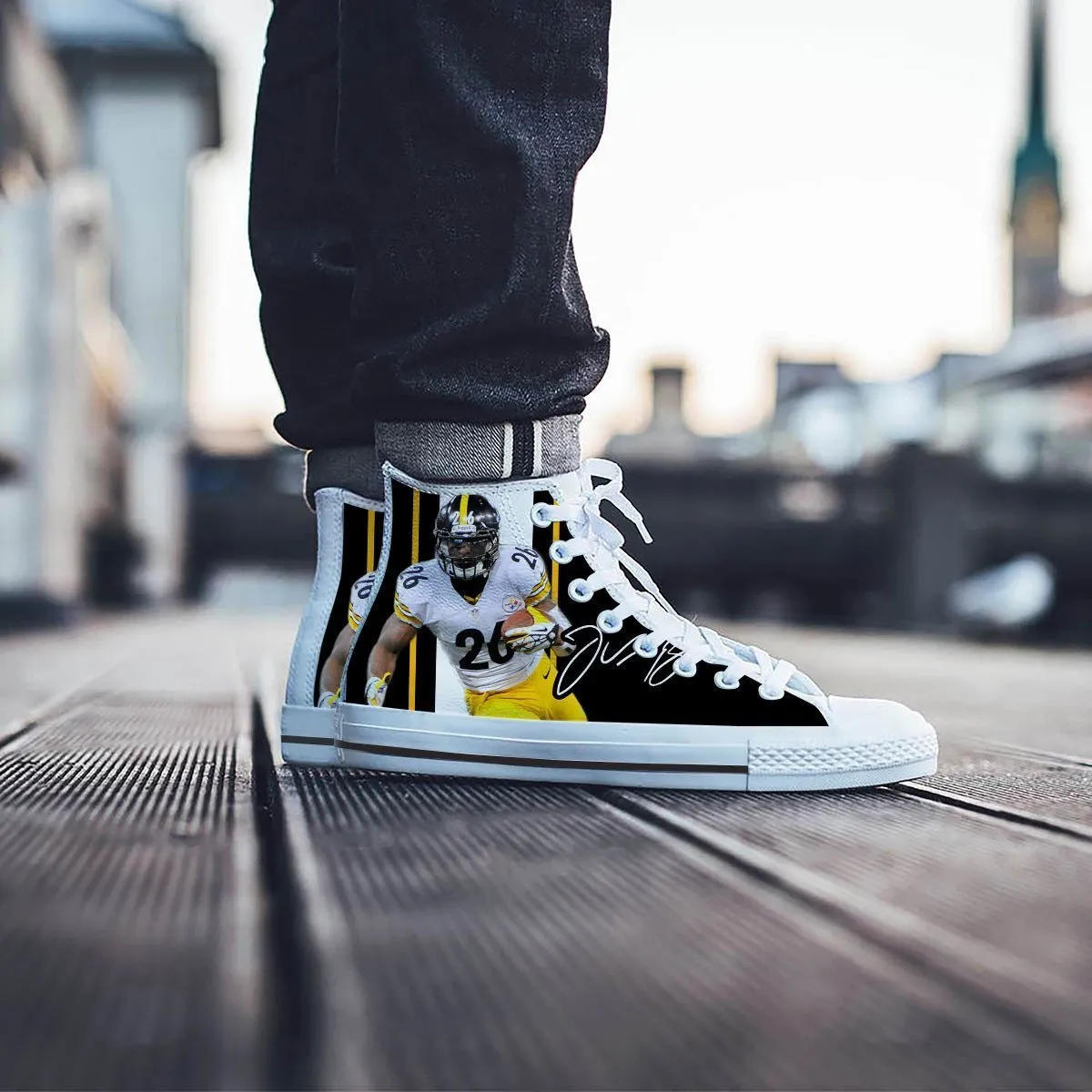 le veon bell mens high top sneakers high top