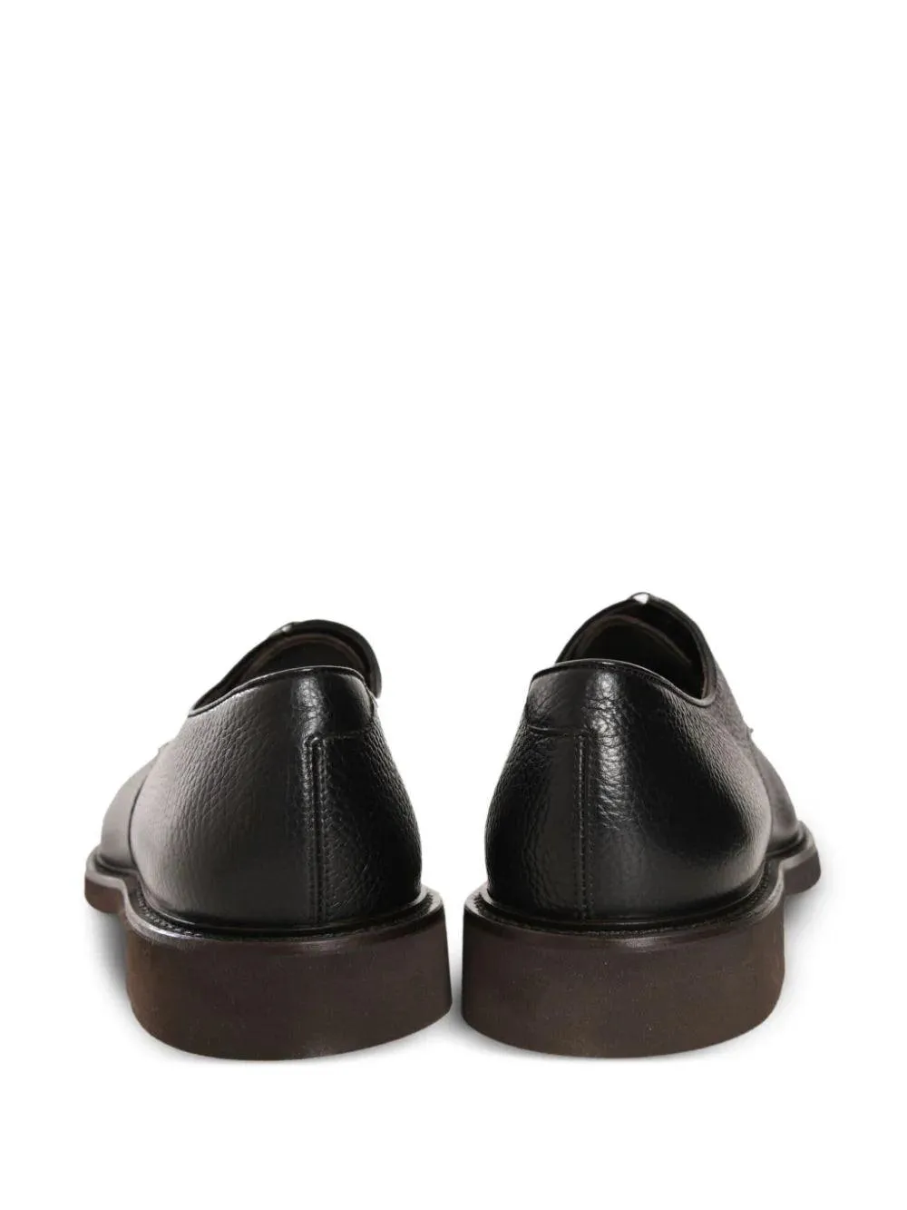 leather lace-up derby shoes
