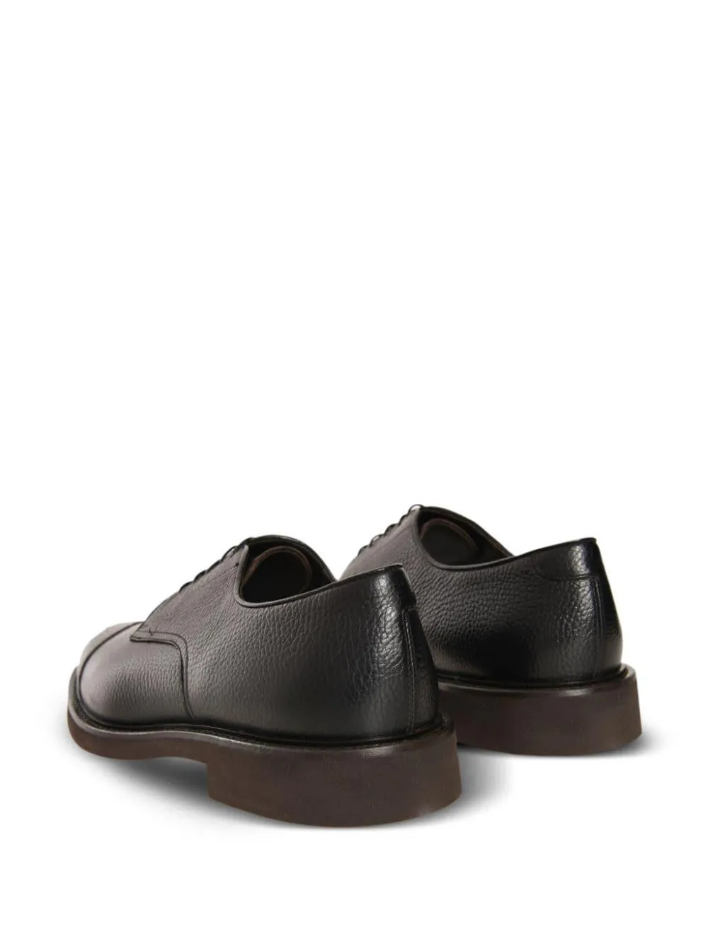 leather lace-up derby shoes