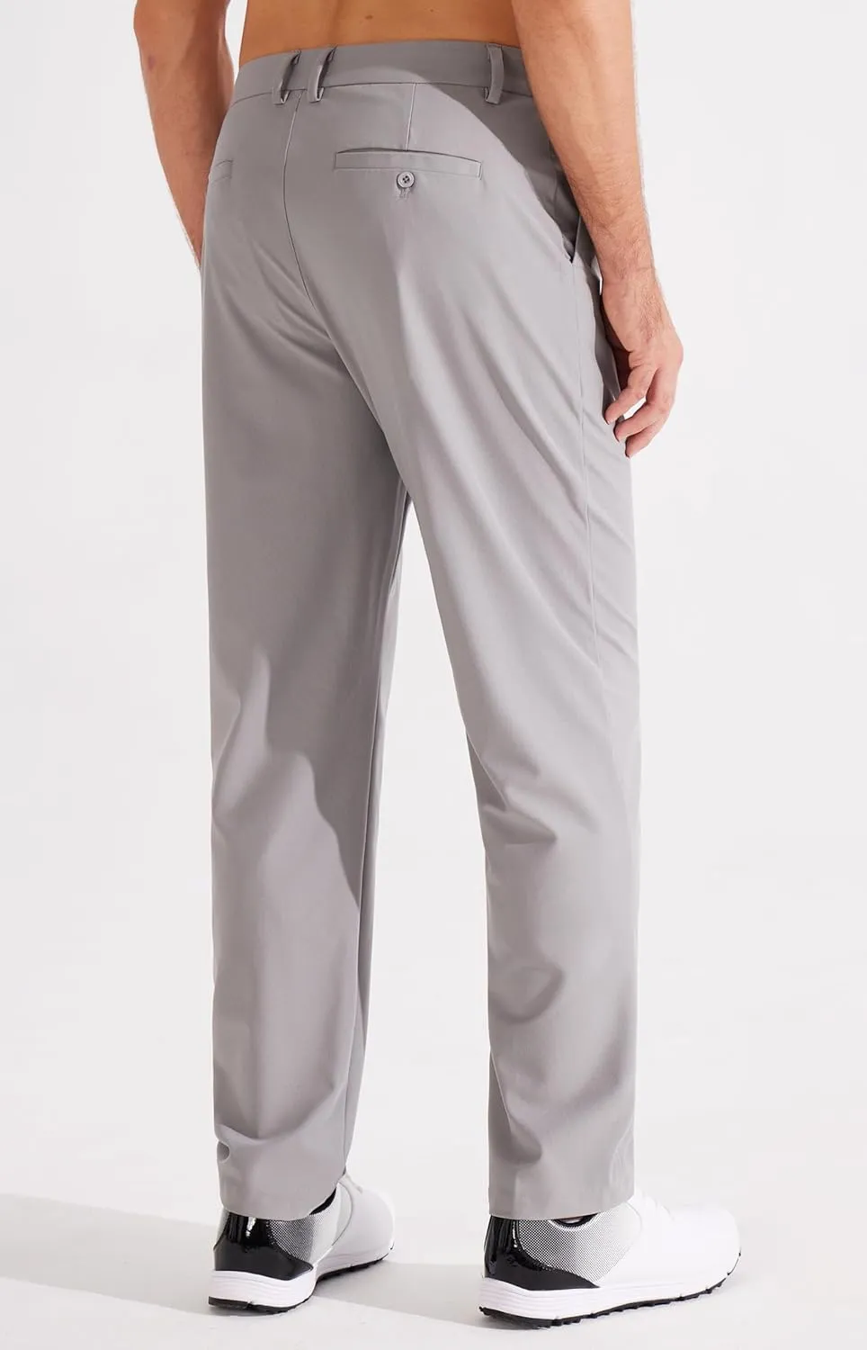 Libin Men's Golf Pants Classic Fit Flat Front Work Dress Pants 29" 31" 33" Stretch Casual Pants Lightweight with Pockets