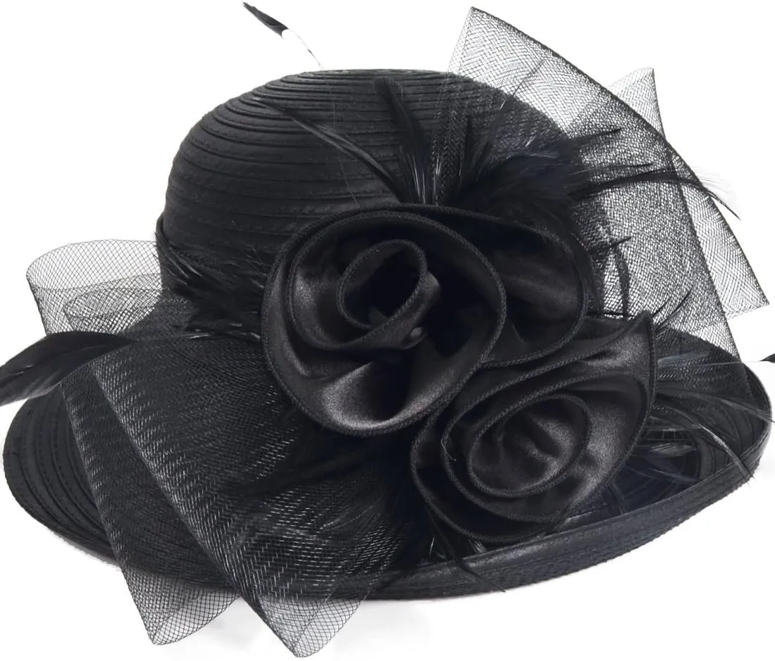 Lightweight Church Derby Dress Wedding Hat #S052