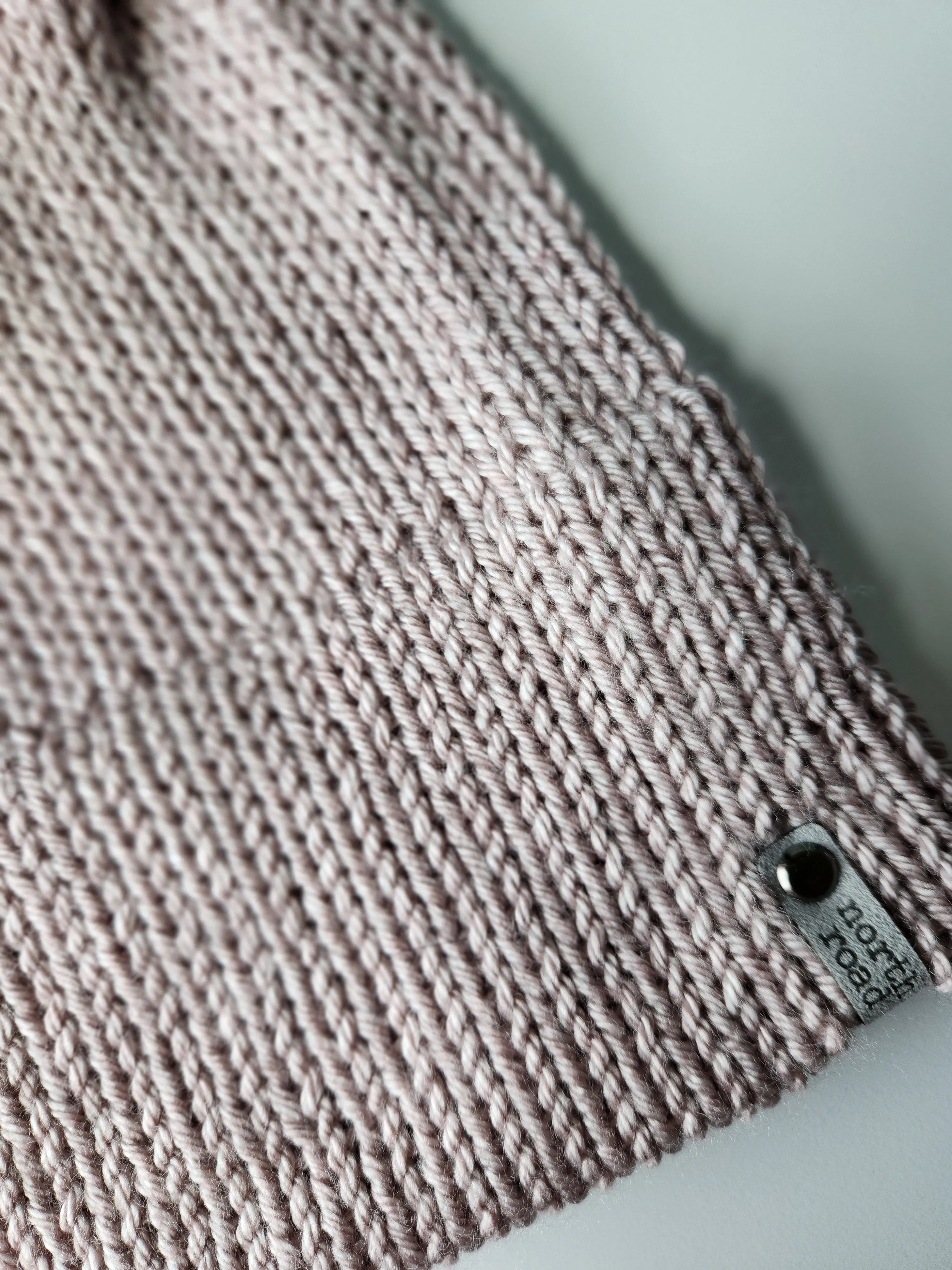 Lightweight Hat, Folded Double Brim Wool Free,  Pale Mauve
