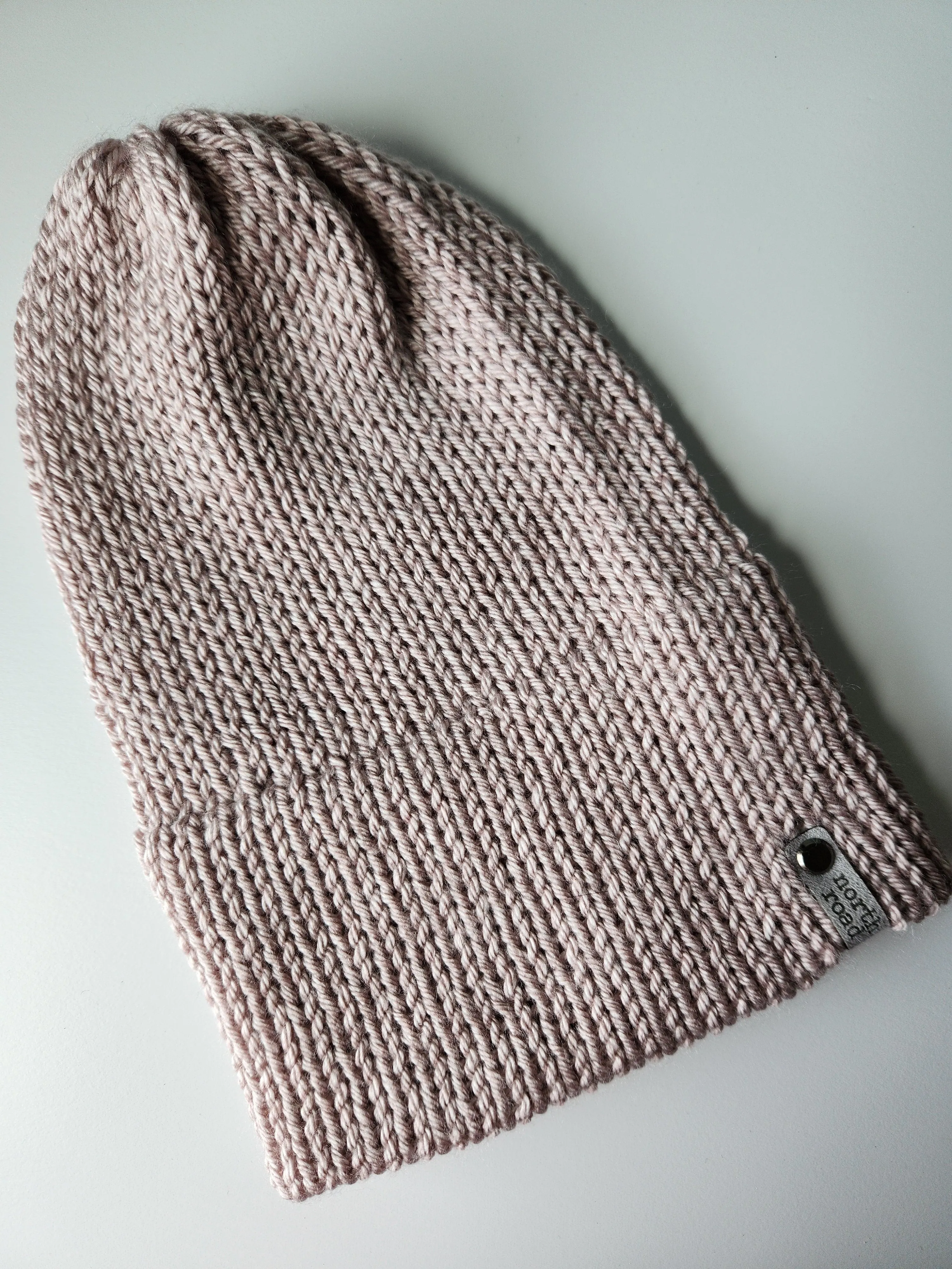 Lightweight Hat, Folded Double Brim Wool Free,  Pale Mauve