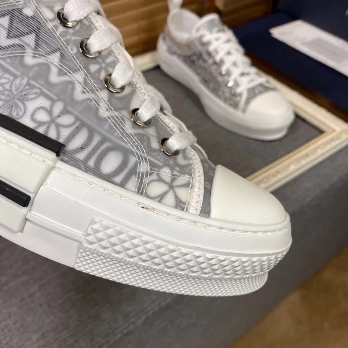 LW - DIR B23 White and Black LOW-TOP SNEAKER