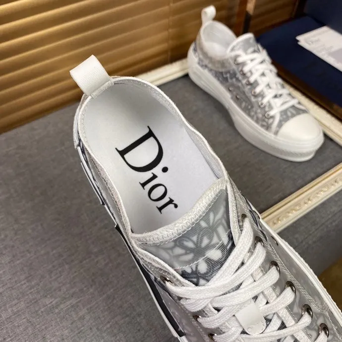 LW - DIR B23 White and Black LOW-TOP SNEAKER