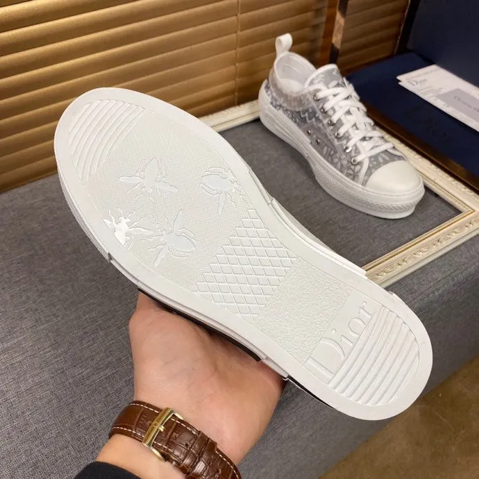 LW - DIR B23 White and Black LOW-TOP SNEAKER