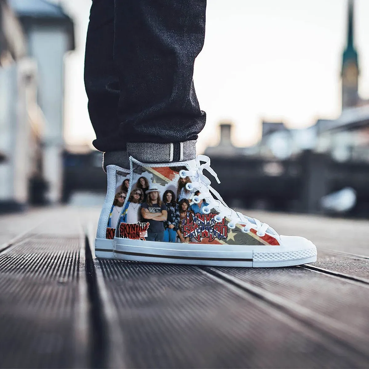 lynyrd skynyrd mens high top sneakers