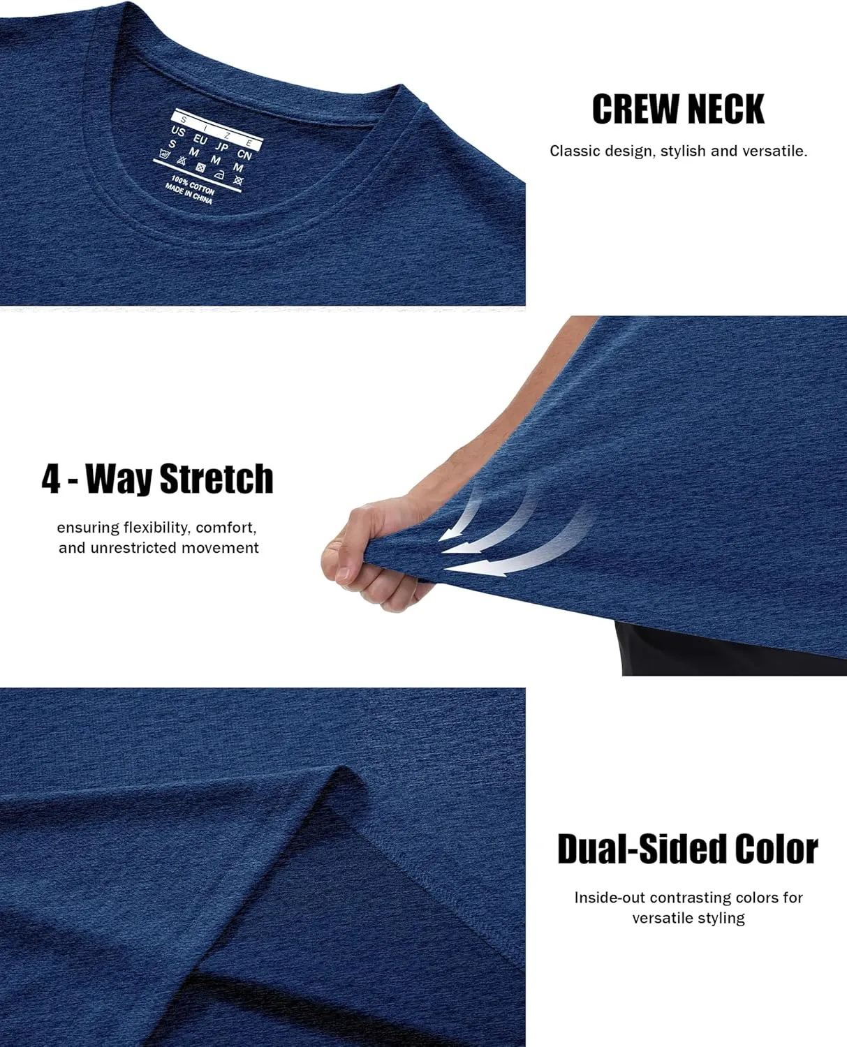 MAGCOMSEN Men's Short Sleeve Sun Protection Shirts Quick Dry Athletic T-Shirts Hiking Running Workout Gym Rash Guard