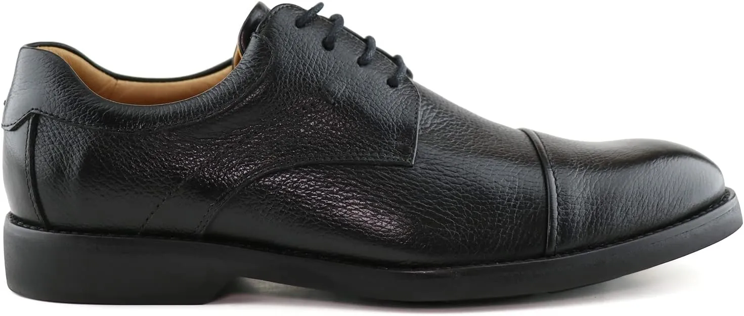 Marc Joseph New York Mens Casual Comfortable Genuine Leather Classic Modern Formal Oxford Dress Business Derby Lace Up Plain Toe Men Shoes