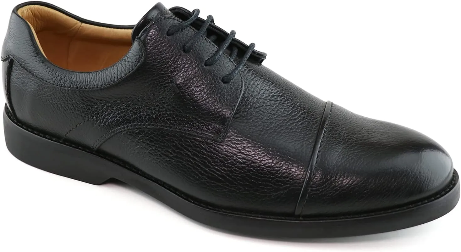 Marc Joseph New York Mens Casual Comfortable Genuine Leather Classic Modern Formal Oxford Dress Business Derby Lace Up Plain Toe Men Shoes