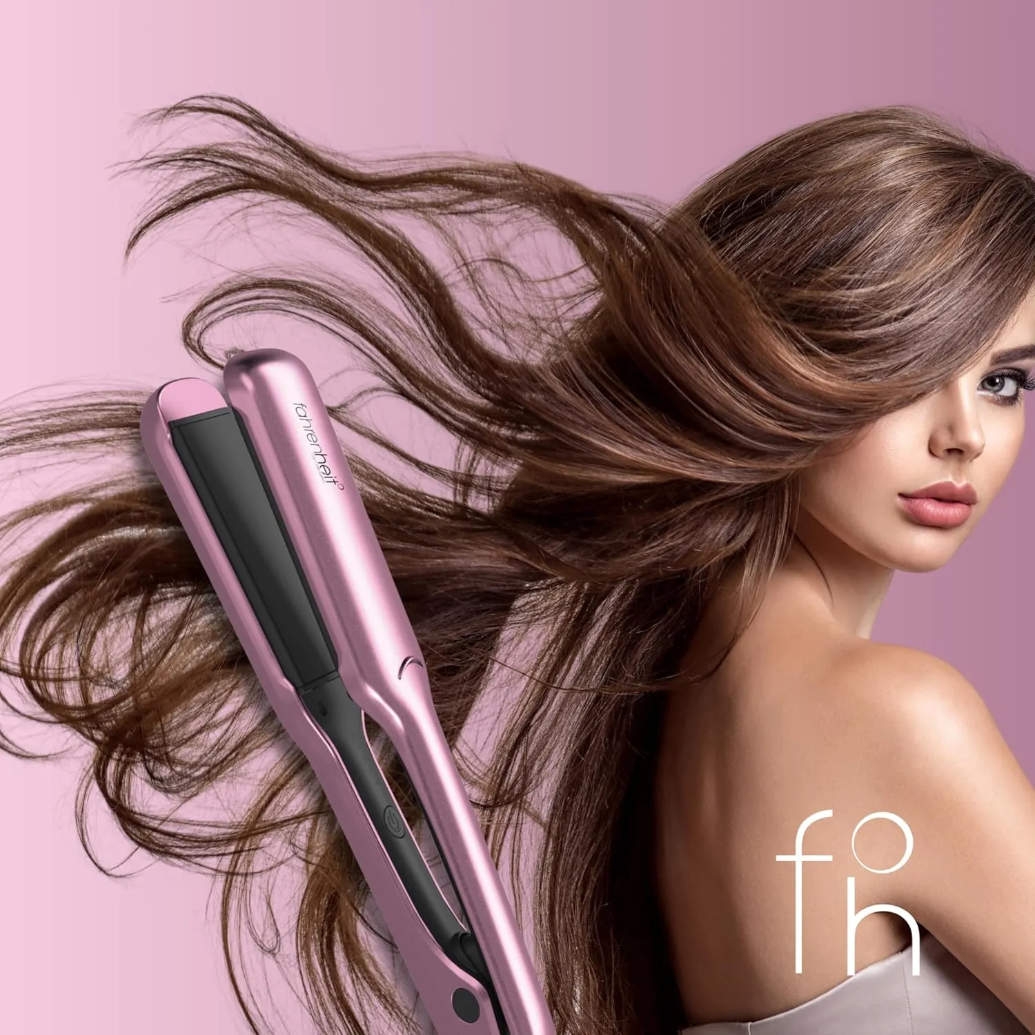 MegaPlate | Professional 1.75” Wide Plate Flat Iron (Blush Pink)