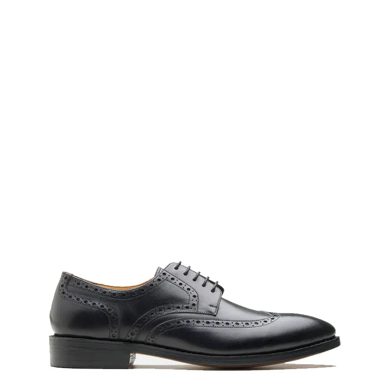 Men Wingtip Leather Formal Derby Shoes