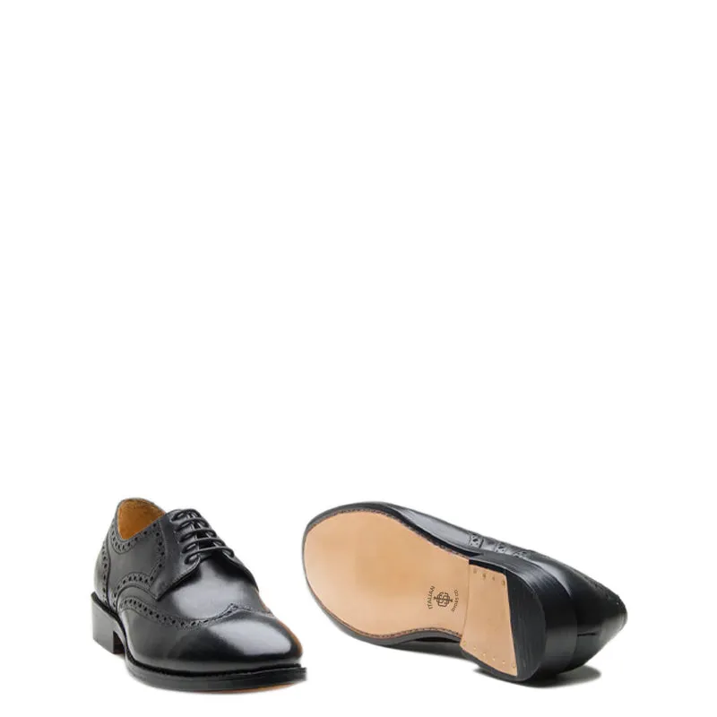 Men Wingtip Leather Formal Derby Shoes